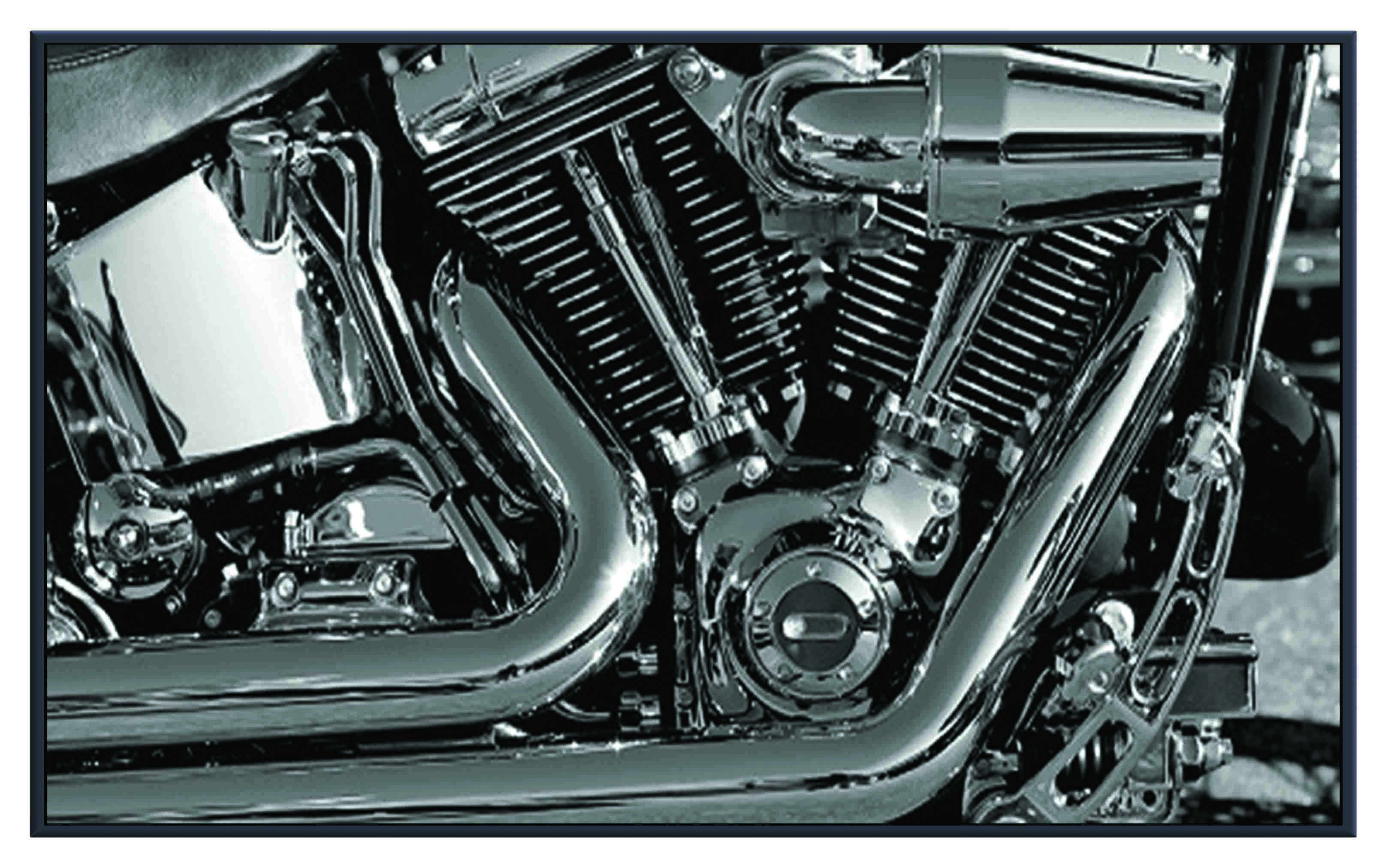 ASG233 Wall décor art printed on glass motorcycle